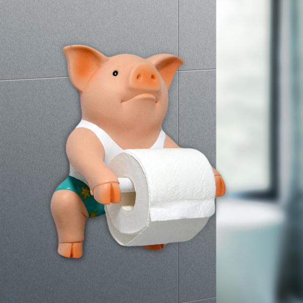 豚の面白いトイレットペーパーホルダー タオルホルダー 壁掛け 豚の面白いトイレットペーパーホルダー タオルホルダー 壁掛け