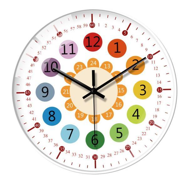 説明:[素材]: モダンな壁掛け時計.クリエイティブなデザイン.静音.針付き.丈夫でお手入れも簡単.お子様に時間を教えることができます. [サイレント時計]: 寝室の時計にはカチカチという音がなく.静かな夜と仕事環境を提供します. [幅広い...