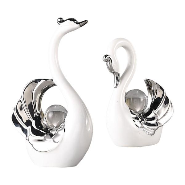 説明:[クリエイティブな装飾]: エレガントでモダン.そしてシックな白鳥の置物. [素材]: 白鳥の像は高品質の陶器で作られており.丁寧に彫刻されています. [細部までこだわったデザイン]:美しい白鳥の飾りは素晴らしい職人技が採用されており...