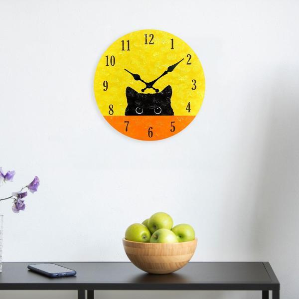 説明:[かわいいデザイン]: 面白い猫の壁掛け時計は.大きなアラビア数字とかわいい猫の模様が特徴で.ユニークで面白く.あなたの空間に鮮やかな色のタッチを加えます. [装飾壁掛け時計]:壁掛け装飾時計は静音スキャン操作機構を採用しており.ノイ...