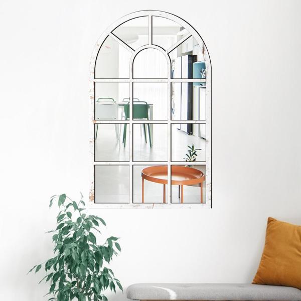 説明:[高級素材]アーチ型ウィンドウウォールミラーは木材とアクリル素材で作られており.長期間の使用にも信頼性が高く頑丈です. [モダンでシンプル]壁装飾ミラーはミニマリストなデザインを採用しており.美しく実用的で.壁の装飾にも使用できます....