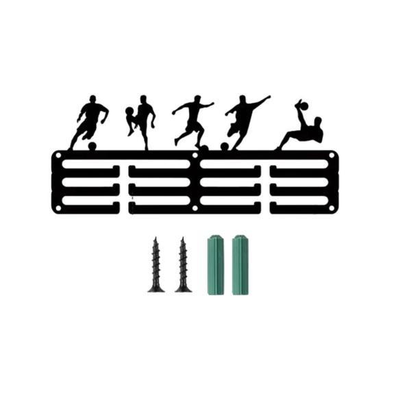 説明:[壁掛けデザイン]: このディスプレイスタンドは壁掛けデザインを採用しており.スペースを節約するのに便利で.取り付けや取り外しが簡単です.壁に掛けて.サッカーのメダルや栄誉を簡単に展示できます. [ブラックの外観]: 全体的にブラック...