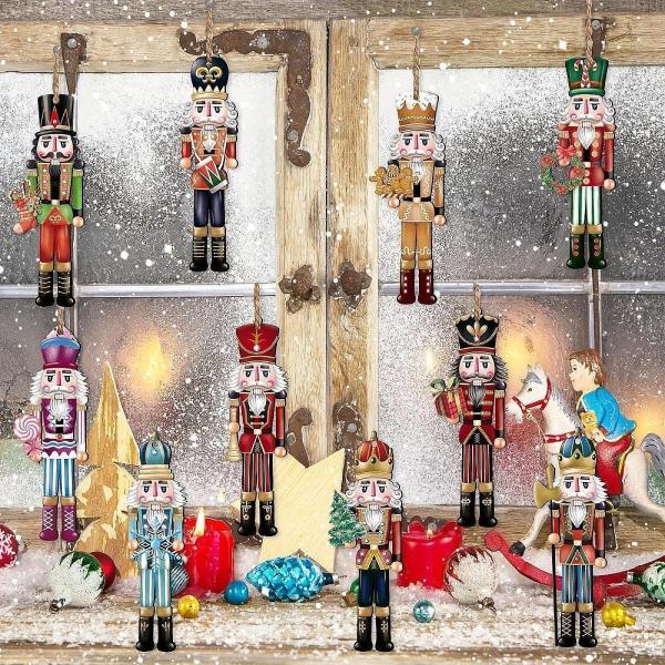 くるみ割り人形 12個 クリスマス デコレーション ホームデコレーション
