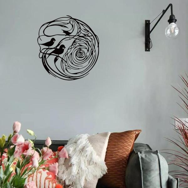 説明:[シンプルなデザイン]: 金属製の鳥の壁飾り.モダンでシンプルなアートラインの描画の壁飾り.抽象的でファッショナブル.ユニークで魅力的.印象的な視覚効果をもたらします. [高品質の素材]: 壁の彫刻は高品質の鉄素材で作られており.細か...