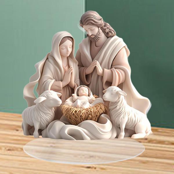 説明:[アクリル素材]クリスマスキリスト降誕シーンの卓上オーナメントはアクリル製で.軽量で耐摩耗性のある素材で作られています. [注意]2Dフラットアクリル素材.3Dではなくフラット.サイズは約18.7cmx18cm/7.36インチx7.0...