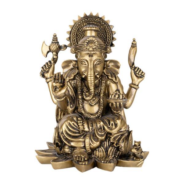 ガネーシャ　銅像　象　神 ガネーシャ銅像象神