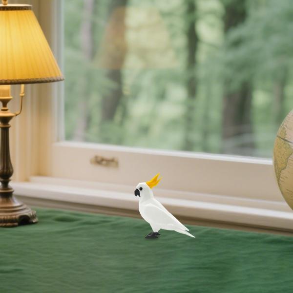 説明:[クリエイティブなスタイル]: クリエイティブで鮮やかなオウムの置物.モダンアートの装飾品.細かい細工とディテールがあり.家の装飾に最適です. [プレミアム素材]: この鳥の彫刻はプレミアムプラスチック素材で作られており.軽量で丈夫....