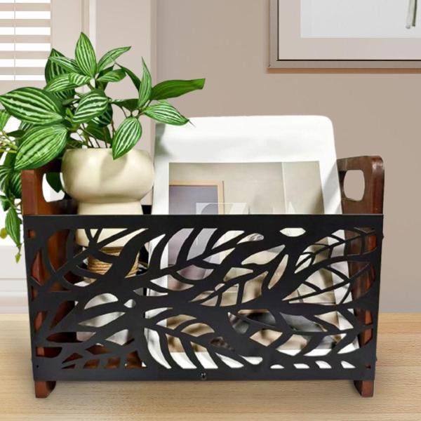 説明:[プレミアム素材]: マガジンラックは木材と厚い金属で作られており.頑丈で壊れたり変形したりしにくく.長期間使用できます. [スタイリッシュなデザイン]: シンプルで素朴なマガジンホルダー.エレガントでスタイリッシュ.モダンなインテリ...