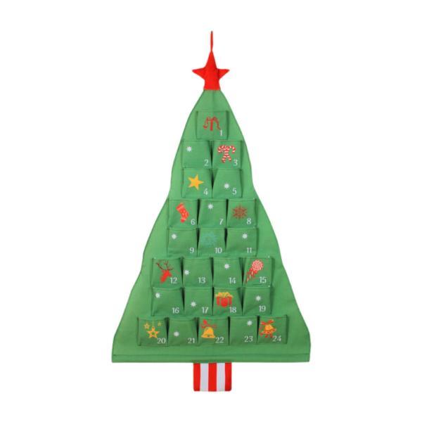 クリスマス 24日間 アドベントカレンダー ポケット付き クリスマスまで