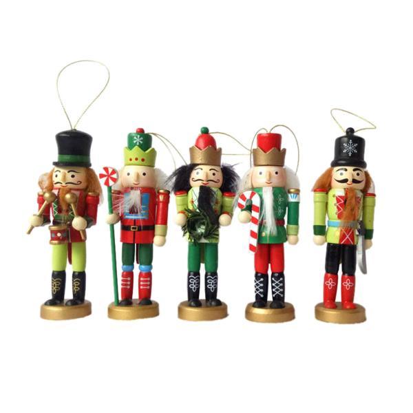 5 個入り クリスマスくるみ割り人形のオーナメント、くるみ割り人形の