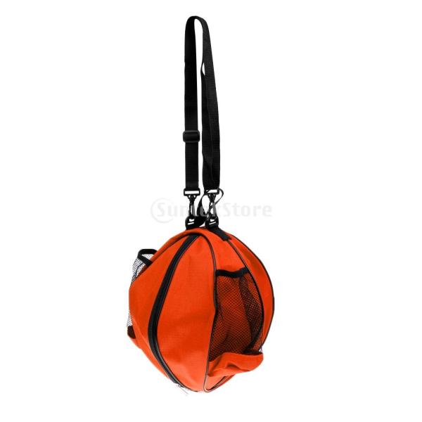 ノーブランド品  全3色 防水 ボールバッグ ボール入れ ボールケース ショルダーバッグ キャリーバッグ - オレンジ