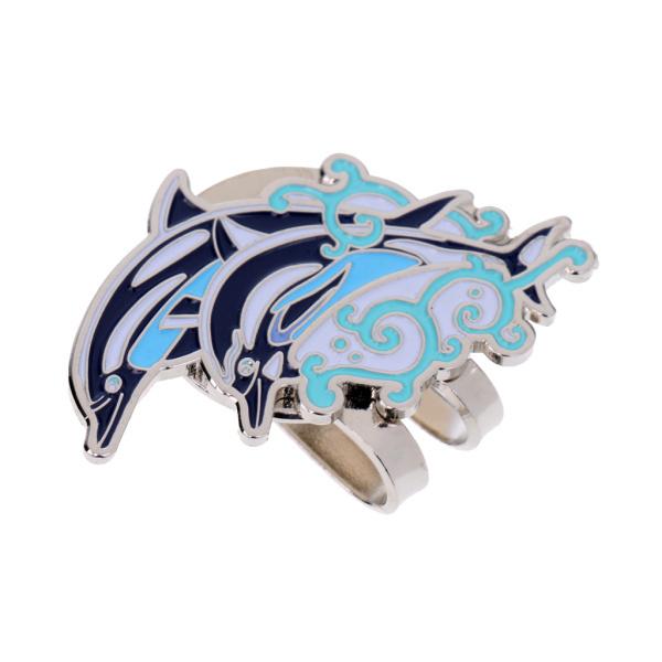 割引クーポン イルカパターン 磁気 ハットクリップ ゴルフ ボールマーカー キャップバイザー その他アクセサリー Www Francaisderome Com