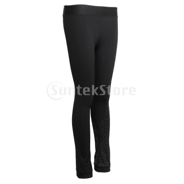 アイスフィギュアスケート練習ロングパンツ女性女の子のタイツレギンスブラックS :54033045:STKショップ - 通販 - Yahoo