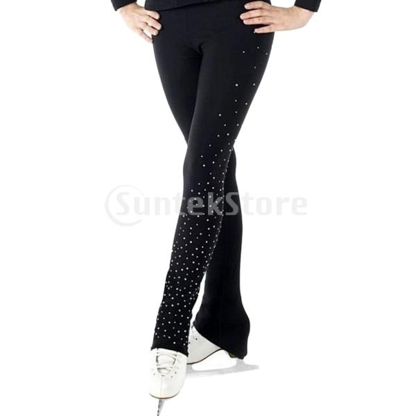 アイスフィギュアスケート練習ロングパンツ女性女の子のタイツレギンスブラックM :54033046:STKショップ - 通販 - Yahoo!ショッピング