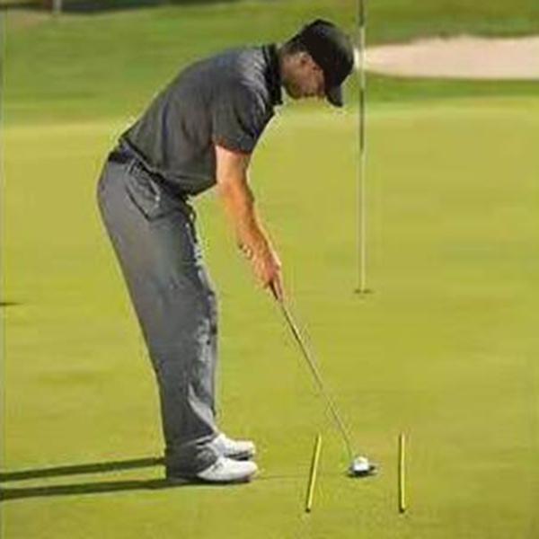 折りたたみ式ゴルフアライメントスティック、スイングエイミングホルダー姿勢改善ボールスイングトレーナーロッドパーフェクトアライメントゴルフギフ