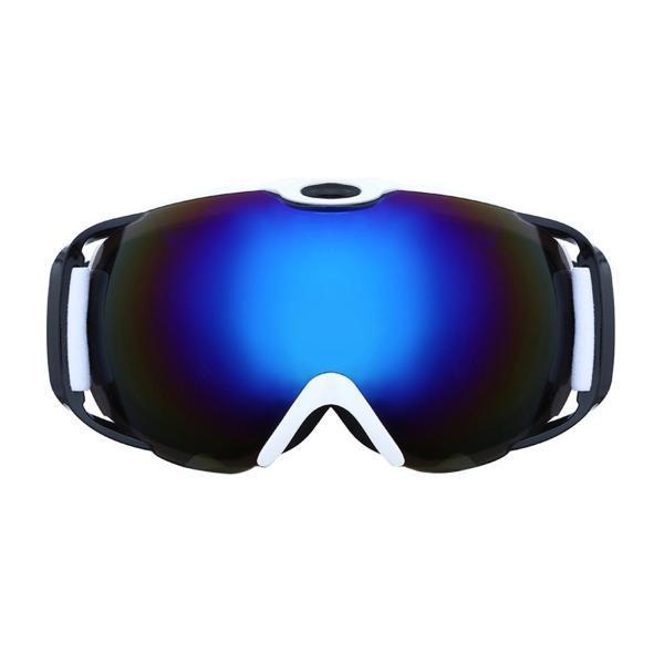 大人のアウトドアスポーツの白いフレームのためのメガネ上のスキーゴーグルUV保護