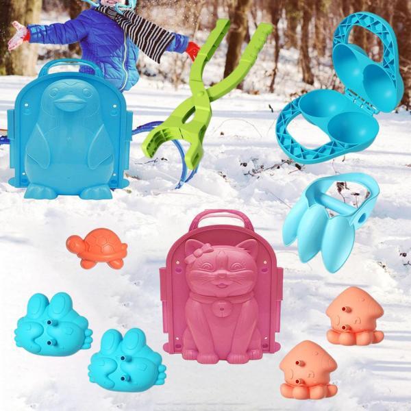 説明: キット: 幼児の子供のアクティビティの組み立てブロック.雪だるまのアウトドアの楽しみのためのスノーボール クリップ.素材: 高品質のPP製.安全.無臭.耐久性があり.お子様に適しています.美しくデザインされた形:このスノーボールホル...