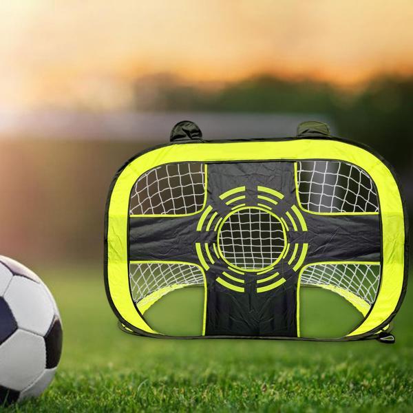 子供サッカー ゴール ポスト ポップアップ 裏庭の楽しい夏スポーツ