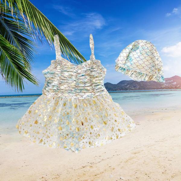 説明:高品質:この女の子の水着は高品質のアクリル素材で作られており.着心地が良いです.ファッショナブルな水着:イエローブルーの水着.小さなショルダーストラップ.水泳帽子.スタイリッシュで美しい.子供をビーチのスターにします.ビーチ水着のデザ...