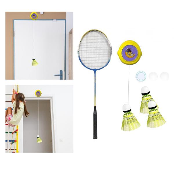 説明:[便利な家庭用]:このバドミントントレーニング器具を使用すると.ボールを拾う必要がなく.自宅でバドミントンをプレイできます.自宅で楽しくトレーニングするのに最適です.[使用方法]まず.粘着ステッカーを上部のドアフレームに貼り付けてから...