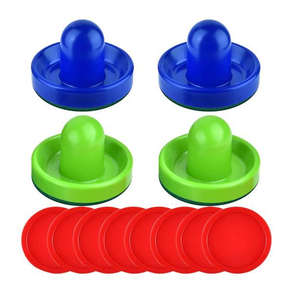 説明:[高品質素材]エアホッケープッシャーはプレミアムABS素材で作られており.耐久性があり環境に優しいです.緑色のフェルトの底部は非常に厚く.テーブルの上面を保護しながら素早く簡単に滑らせることができます.[サイズ]プッシャーの寸法は約3...