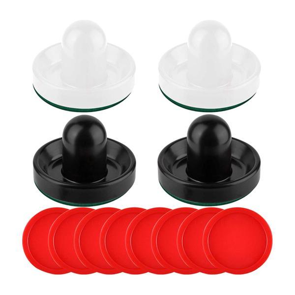 説明:[高品質素材]エアホッケープッシャーはプレミアムABS素材で作られており.耐久性があり環境に優しいです.緑色のフェルトの底部は非常に厚く.テーブルの上面を保護しながら素早く簡単に滑らせることができます.[サイズ]プッシャーの寸法は約3...