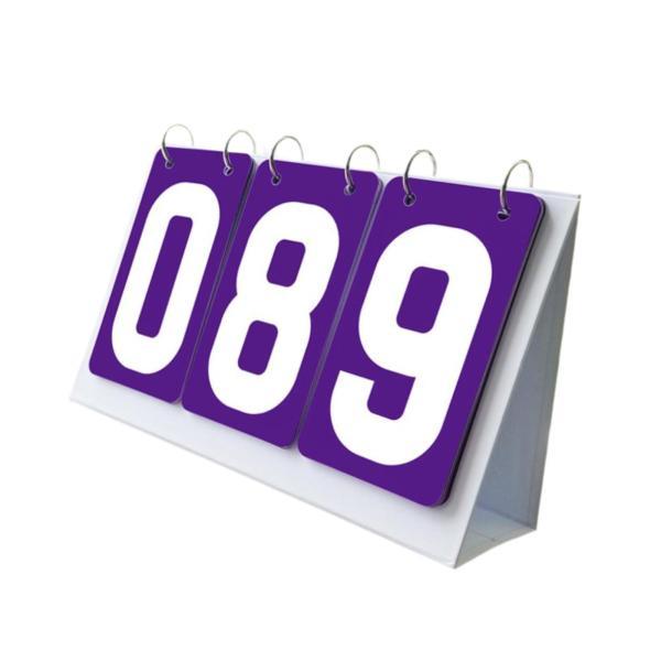 説明:[大きな数字]: この 3 桁のスコアカードは.紫色の背景に白い数字が描かれており.フィールドやコートのどこからでも読みやすいです. [卓上スコアラー]: フリップスコアカードには0〜999のスコアサインを入れることができます.コンパ...