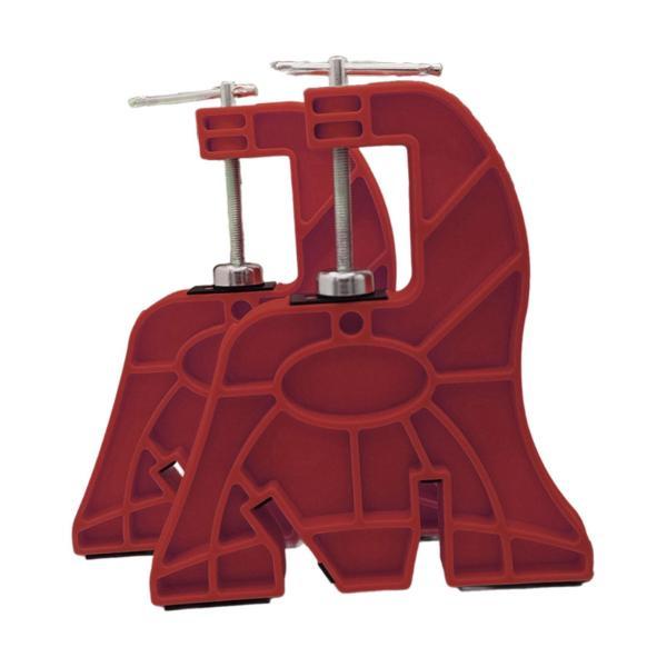 スキー＆スノーボードバイス ユニバーサル 使いやすいホルダー 滑り止めバイスグリップ レッド 2個