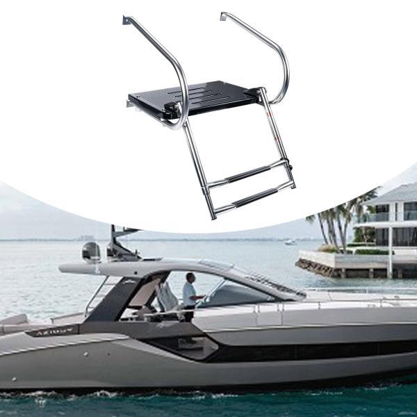 説明:[素材]:プラットフォーム付き2段はしごはステンレス製で.堅牢性と耐久性に優れています.耐摩耗性に優れているため.長期間の使用に最適です. [折りたたみ・取り外し可能]:このはしごは折りたたみ・取り外し可能なデザインで.素早く折りたた...