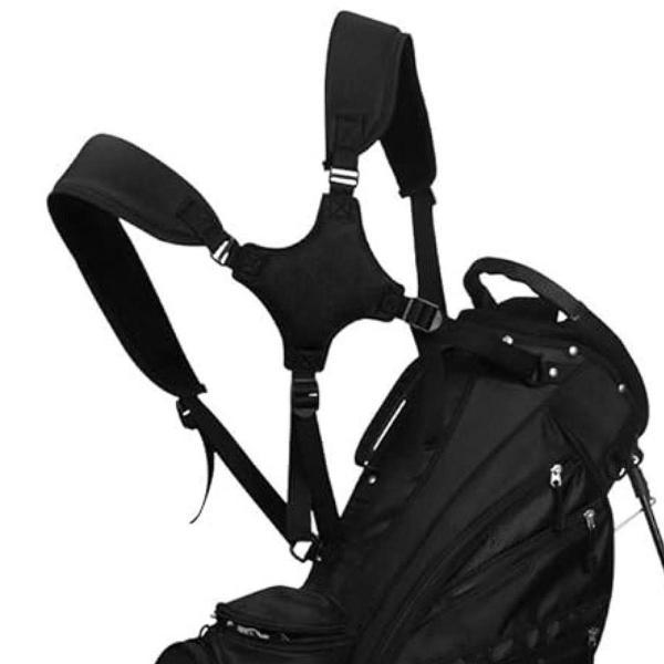 説明:[厚手パッド入りストラップ]: ゴルフバッグのダブルショルダーストラップには厚手の高密度パッドが付いており.肩への負担を軽減し.より快適に過ごせます. [高品質素材]: ゴルフバッグストラップの交換品はナイロンとウェビングで作られてお...