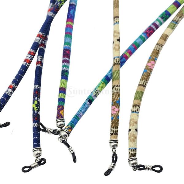説明:粗綿ロープ製、重さは軽量16g ファッションエスニックとボーメンスタイルのランダム印刷色この眼鏡ロープは眼鏡の落下を防ぐのに役立ちます老眼鏡、眼鏡、サングラスを飾るための素晴らしい贈り物ロープ幅：約6mm / 0.23inch、長さ：...