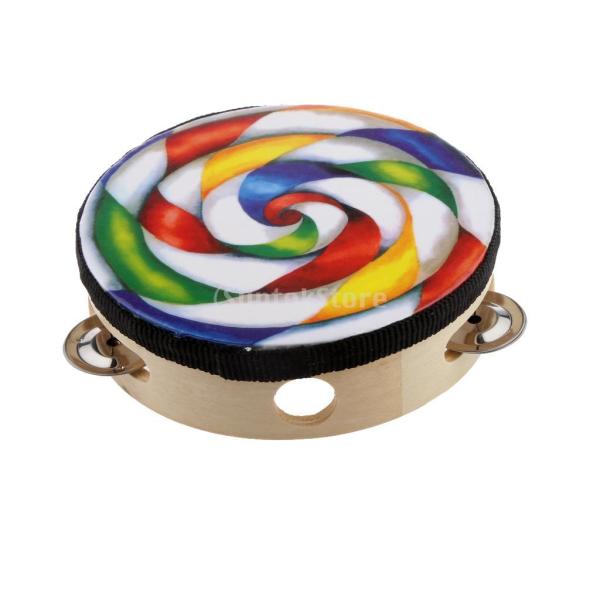 ノーブランド品 手作り ロリポップ タンバリン ドラム パーカッション 楽器 教育玩具 ギフト 全4サイズ 6 Dejapan 手数料０円で日本の商品を購買代行 落札代行