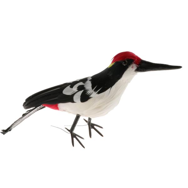 シミュレーション人工羽毛のキツツキの鳥のモデルおもちゃの庭の装飾 Stkショップ 通販 Yahoo ショッピング