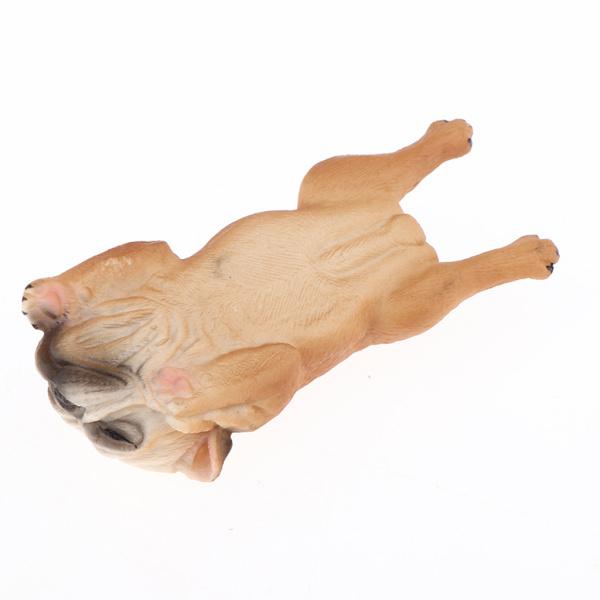 現実的なフレンチブルドッグ動物モデルフィギュア子供のおもちゃギフトブロンズ 国内正規総代理店アイテム