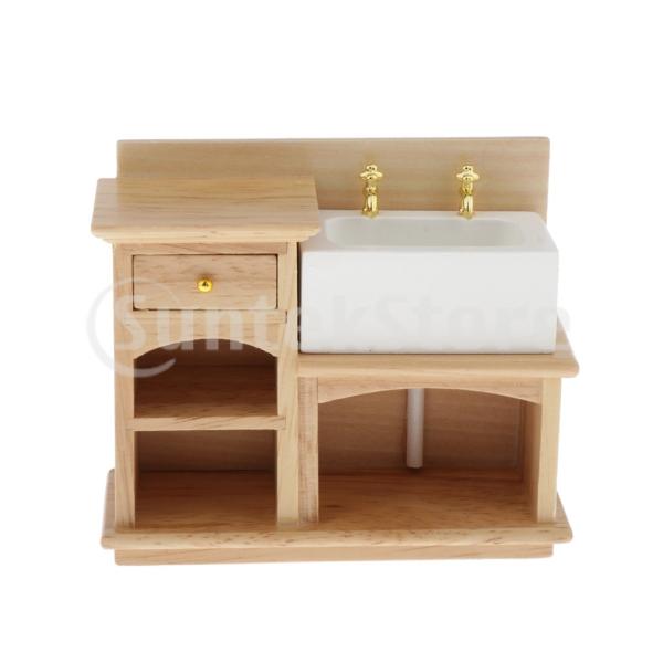 ドールハウス洗面台 ミニチュア家具 ハンド洗面器 キッチンシンク1:12