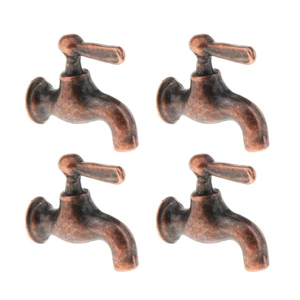 説明:ドールハウスの浴室の蛇口.あなたのドールハウスのための素敵な装飾.ドールハウスシーンにぴったりの絶妙なデザイン.スケール1:12ドールハウスに適しています.材質:金属サイズ:約1.2x1.1cm /0.47x0.43インチパッケージに...