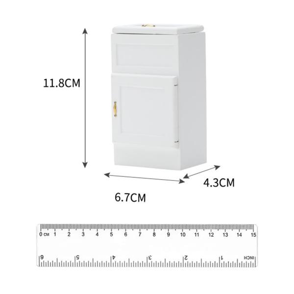 1:12ドールハウスミニチュア冷蔵庫ミニ木製冷蔵庫ドールハウス家具ミニ家電のおもちゃ
