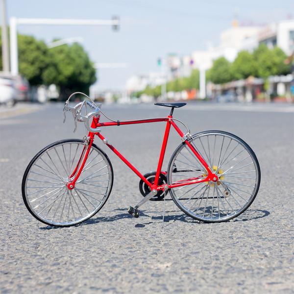 1 6ダイキャスト合金自転車モデル3dバイクキャラクターデスクトップデコレーションクラフト赤 Stkショップ 通販 Yahoo ショッピング