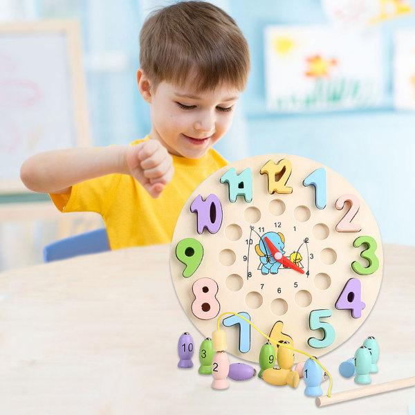 日本未入荷 おもちゃ 送料無料 キッズ時計おもちゃ学習時間教育玩具カラフルな時計釣りおもちゃ3歳までの子供のためのギフト Www Threeriversofs Com