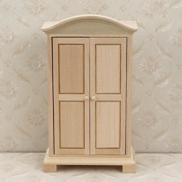 ミニチュア キャビネット 白 《 armoire 》 澄みきっ ハンドメイド 