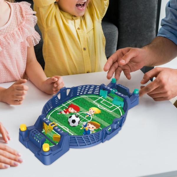 インタラクティブ 卓上 フットボール ゲーム 屋内 スポーツ おもちゃ ブルー