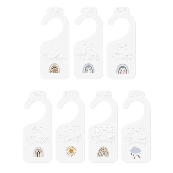 説明:[きちんと整理されたベビー服]:ベビークローゼットの仕切りはベビー服を分類して整理し.ベビークローゼットを整理整頓します.[7つの異なる月]: 新生児服用の7つの仕切り.0-3.3-6; 6-9.9-12.12-18.18-24ヶ月....