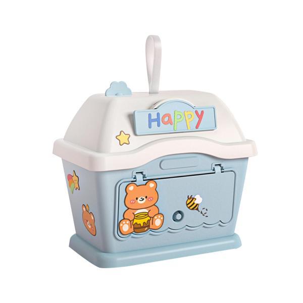 説明:[貯金箱]:家の貯金箱.美しく造られており.子供たちの興味を引き付け.お金を貯める意識と習慣を養います. [DIY 外観]: 子供用貯金箱には美しいステッカーが付いており.子供たちは自分で貯金箱を DIY して.より美しく見せることが...