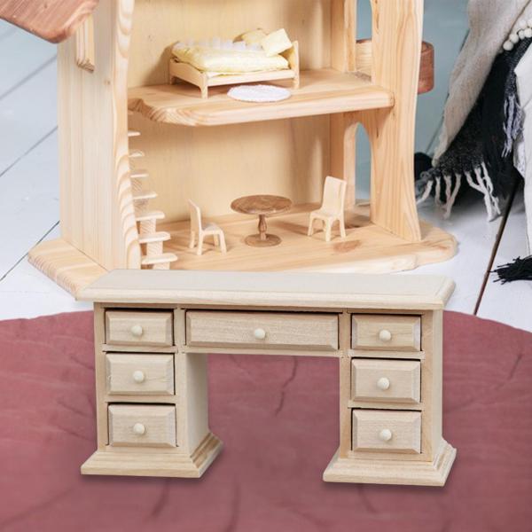 1:12 ドールハウス コンピューターデスク DIY クラフト 装飾模擬キャビネットモデル ミニチュア家具 DIY モデルライフシーンレイアウト用