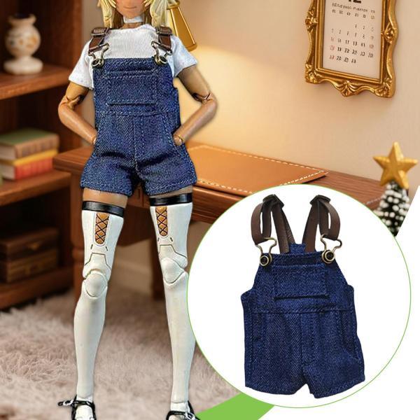 1/12スケール デニムショーツ 女フィギュア ドール用 洋服 ミニドレス