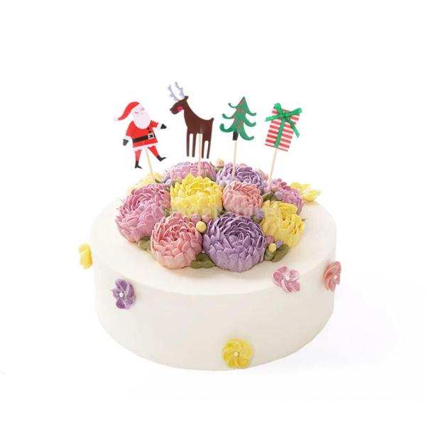 クリスマスパーティー ケーキ飾り ツリー サンタ トナカイ ギフトボックス カップケーキトッパー 24個入り Buyee Buyee 日本の通販商品 オークションの代理入札 代理購入