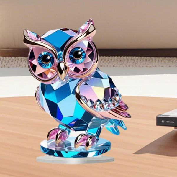 説明:[スタイリッシュでモダンなデザイン]: このフクロウのデスクオーナメントは.シックで現代的なデザインのユニークな2Dアクリル製で.寝室.リビングルーム.オフィスに最適なモダンな装飾です.シンプルな雰囲気を演出し.インテリアに彩りを添え...