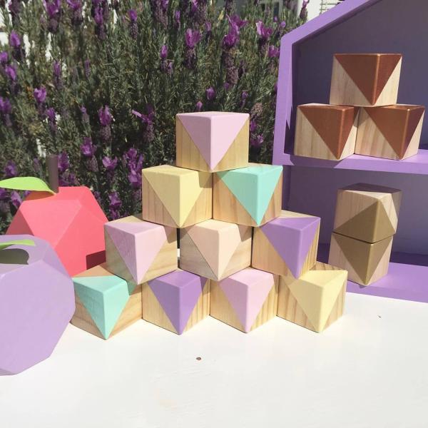 木製ブロックdiy工芸品幼稚園創造材料.天然の未完成の木製ブロッククラフト.
