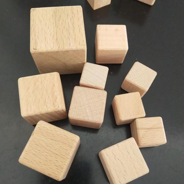木製ブロックdiy工芸品幼稚園創造材料.天然の未完成の木製ブロッククラフト.