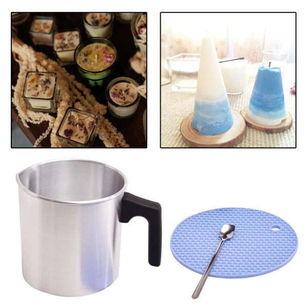 説明:シームレスアルミニウム構造.頑丈なハンドル付き.1.2L(40.6oz)大容量.焦げ付き防止.お手入れが簡単.優れた熱伝導率.ワックスをすばやく溶かし.排水口を使用すると.溶けたワックスを漏れることなくキャンドルホルダーに導くことがで...